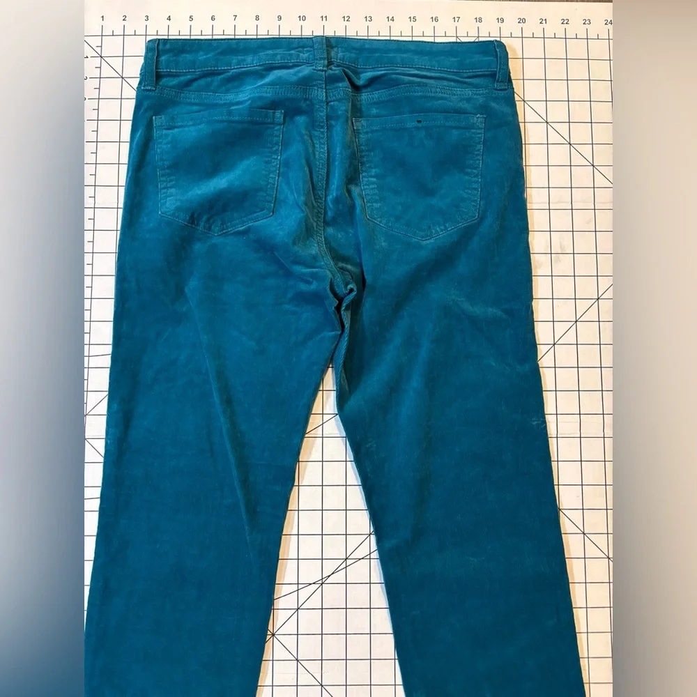Edyson Women’s Size‎ 30L Teal Hampton Skinny Corduroy Pants